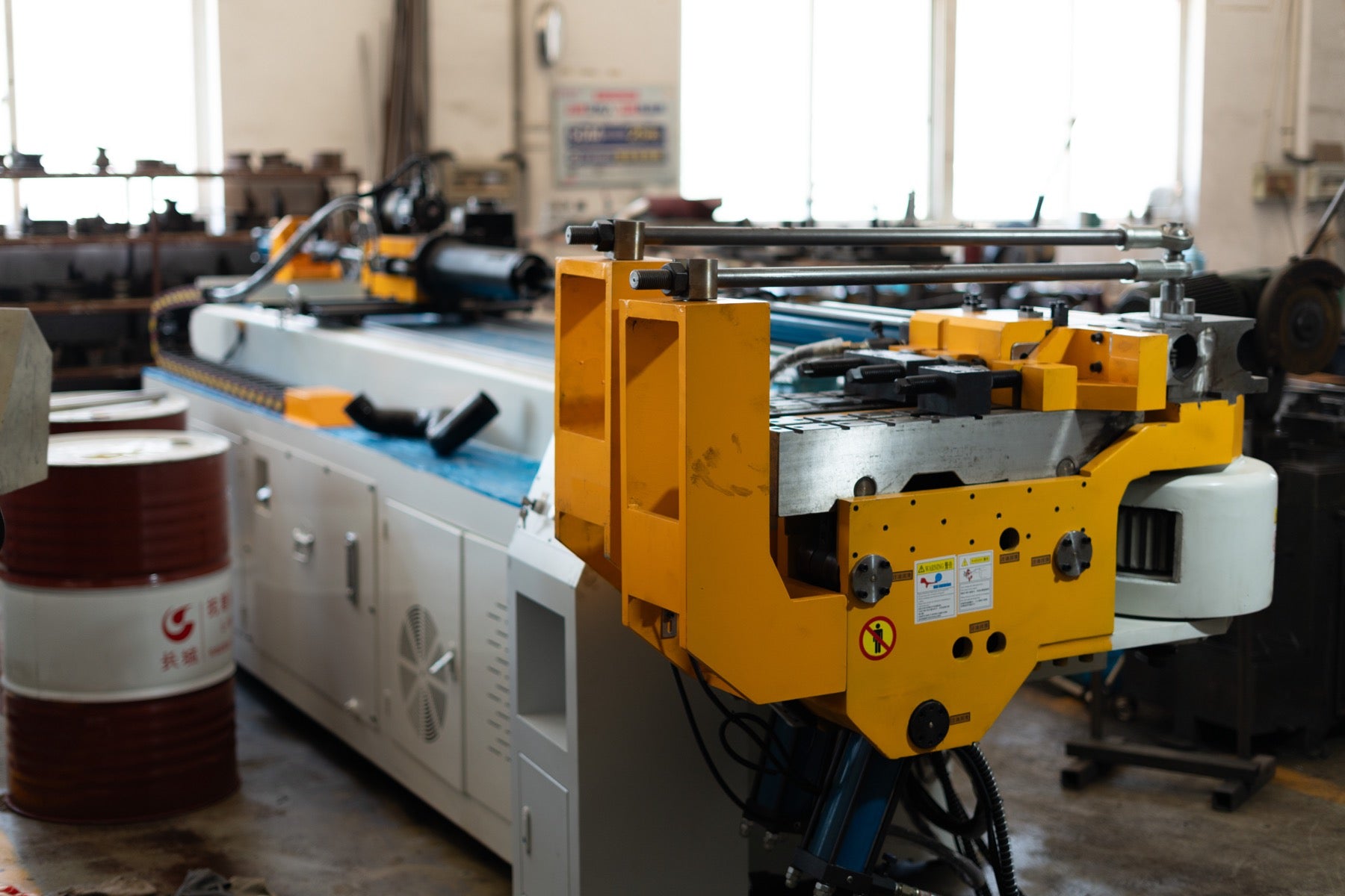 Tube bending equipment for pipe parts production